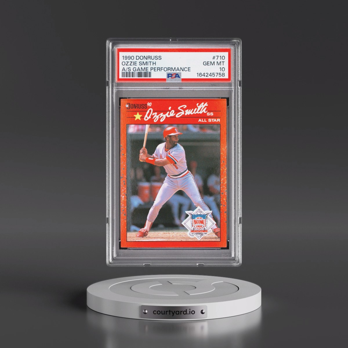 1990 Donruss Ozzie Smith - All-Star Game Performance #710 PSA 10