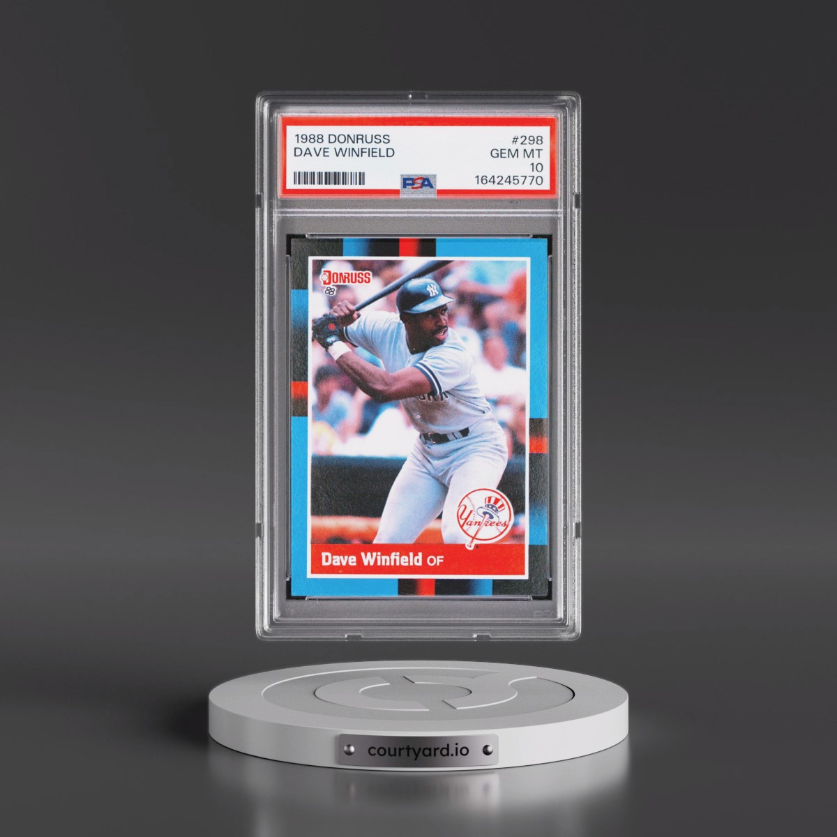 1988 Donruss #298 Dave Winfield (PSA 10 GEM MINT)