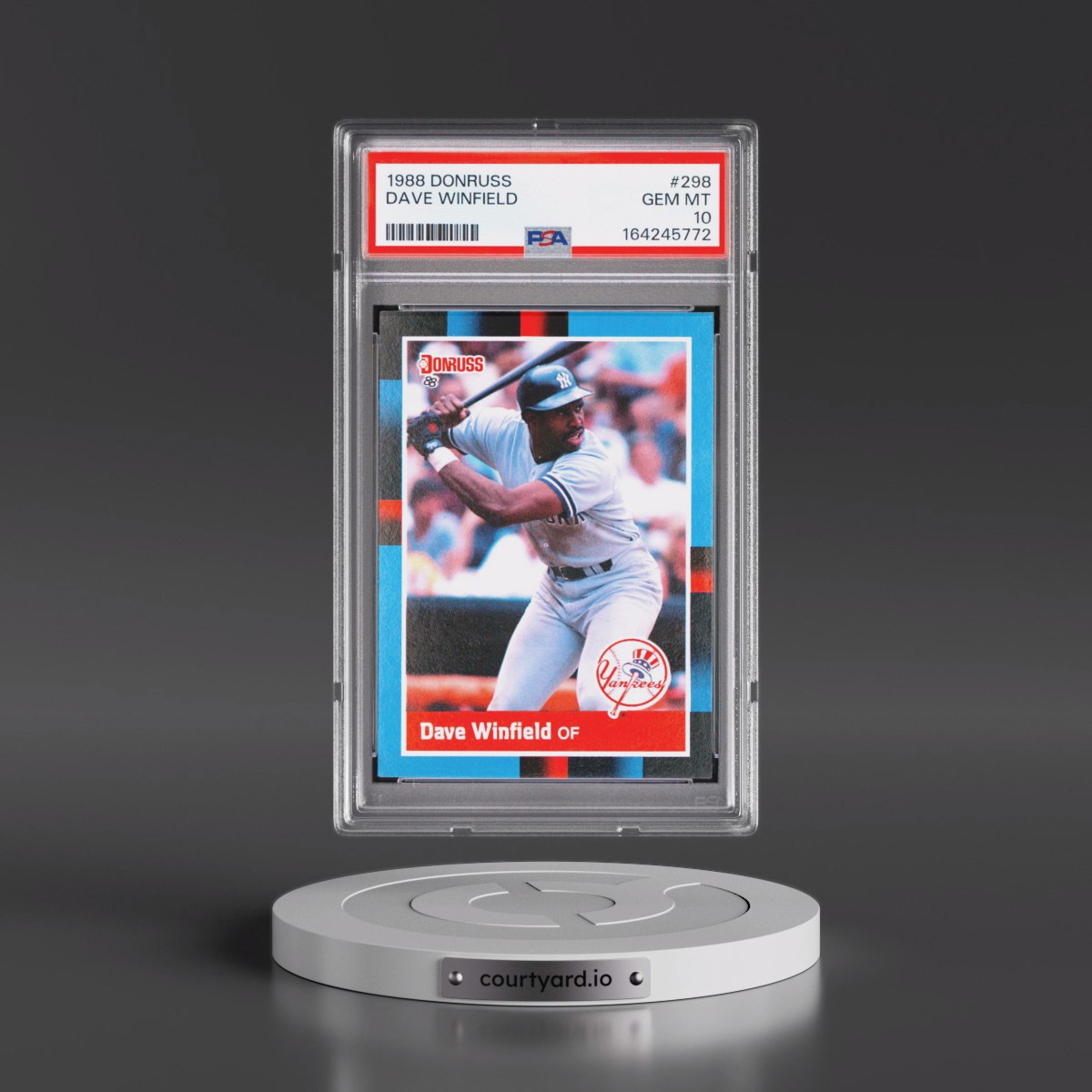 1988 Donruss #298 Dave Winfield (PSA 10 GEM MINT)