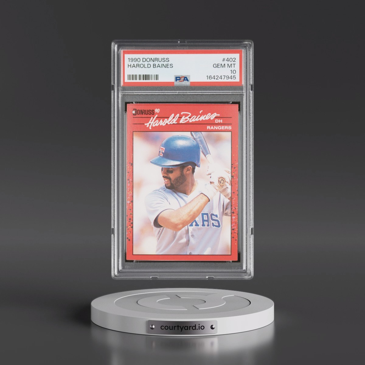 1990 Donruss #402 Harold Baines (PSA 10 GEM MINT)