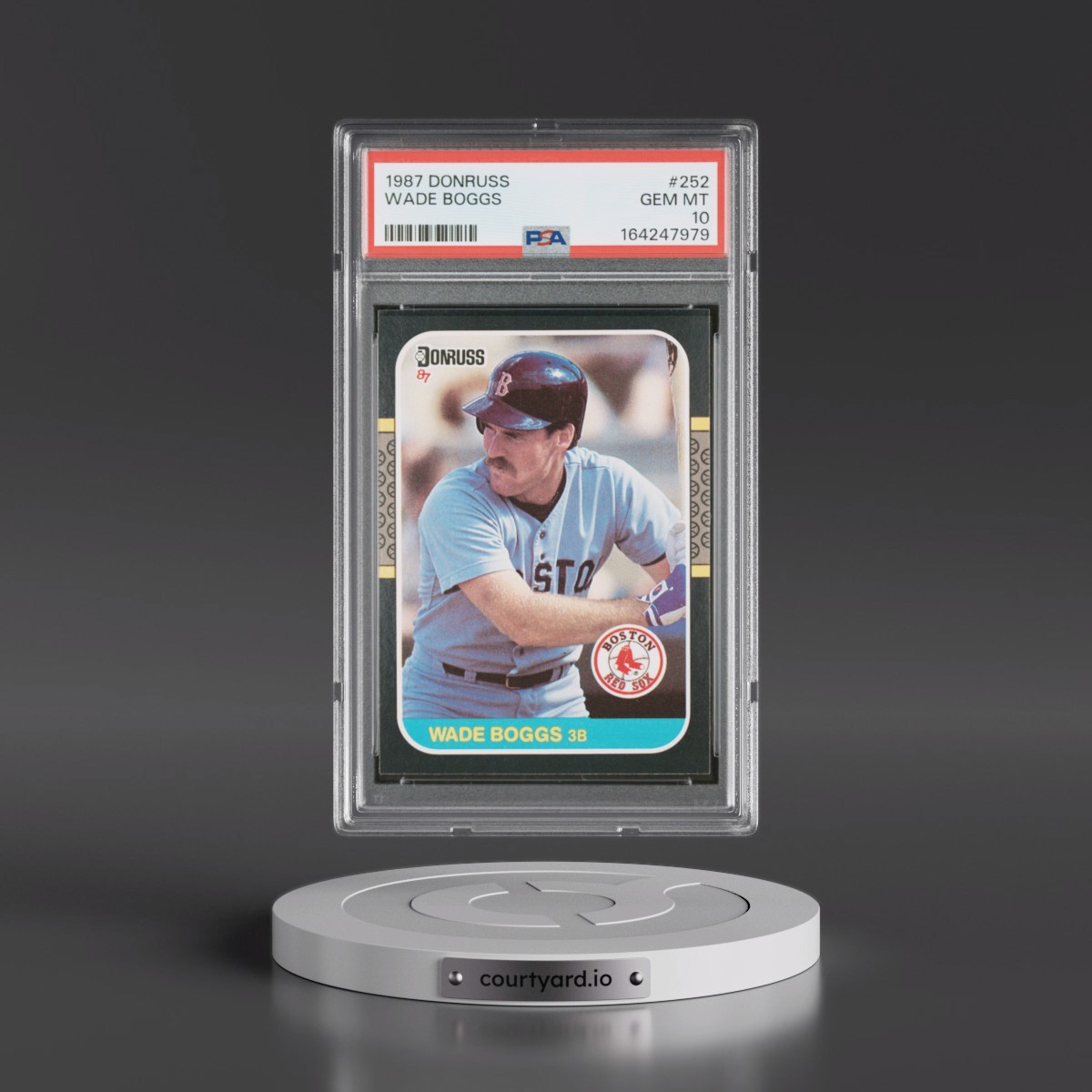 1987 Donruss #252 Wade Boggs (PSA 10 GEM MINT)