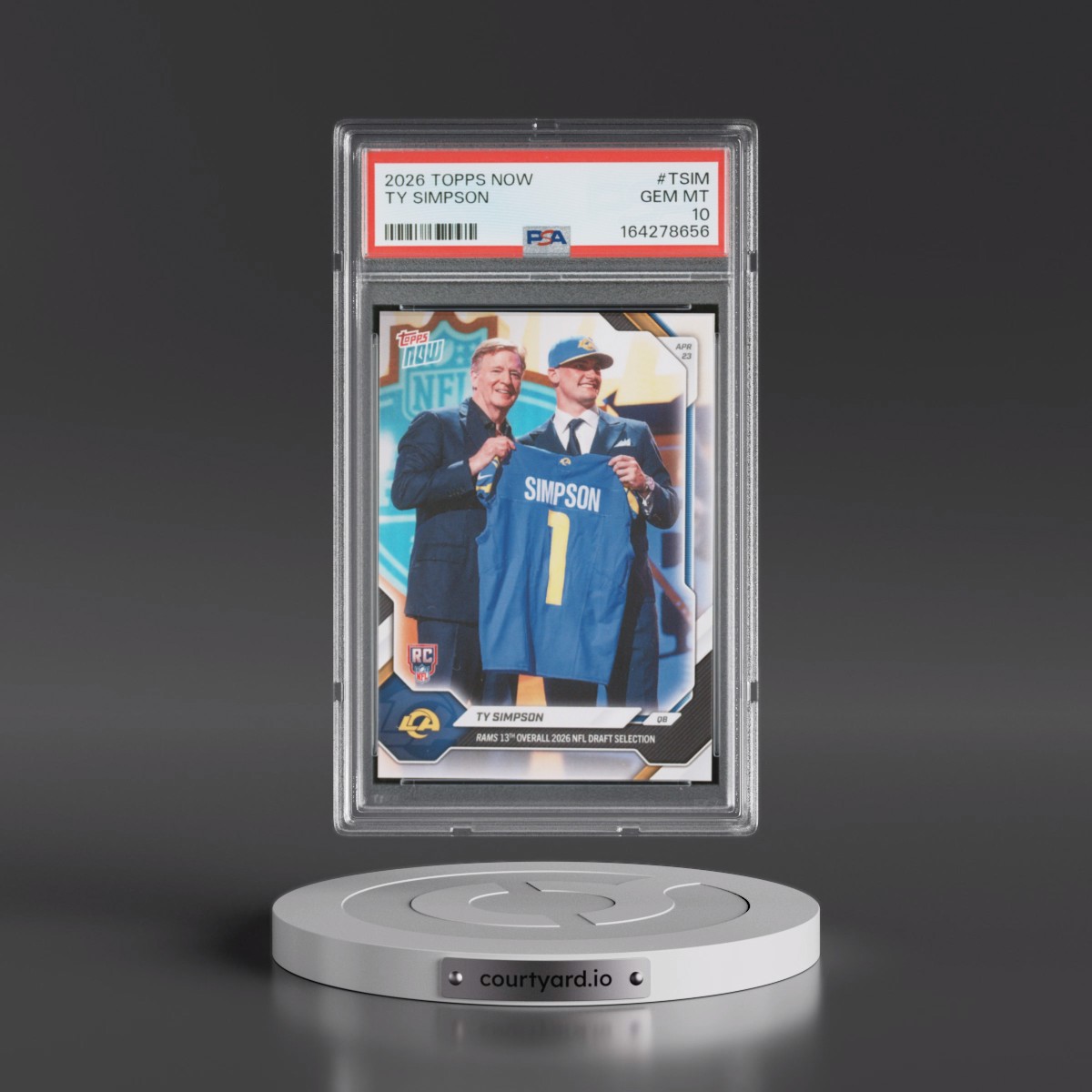 2026 Topps Now Ty Simpson #TSIM PSA 10