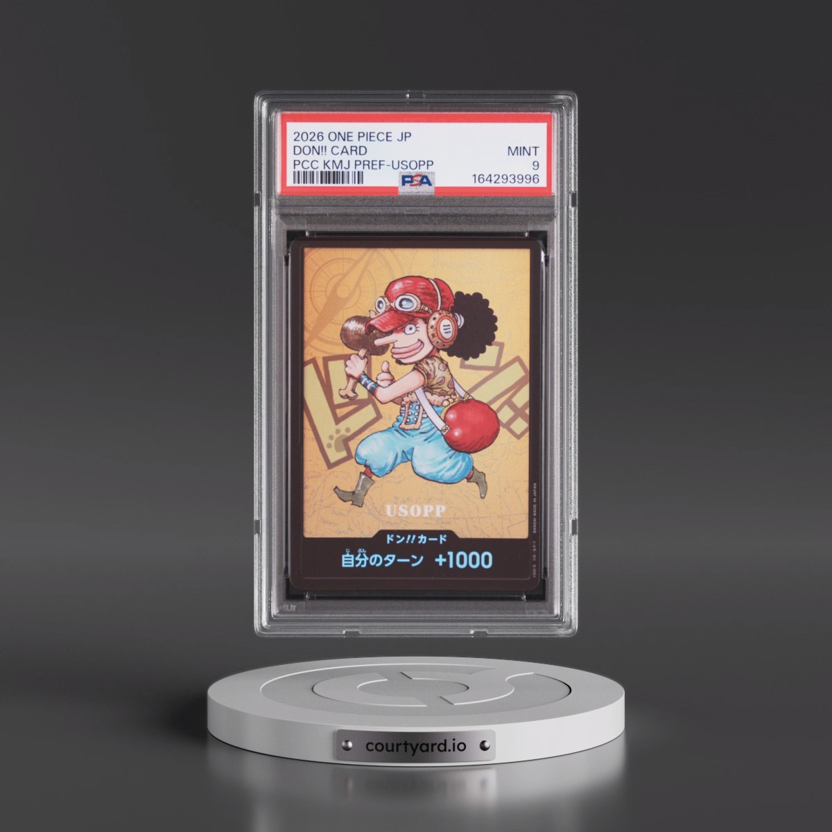 2026 One Piece Japanese Premium Card Collection Kumamoto Prefecture Special Don!! Card - Usopp PSA 9