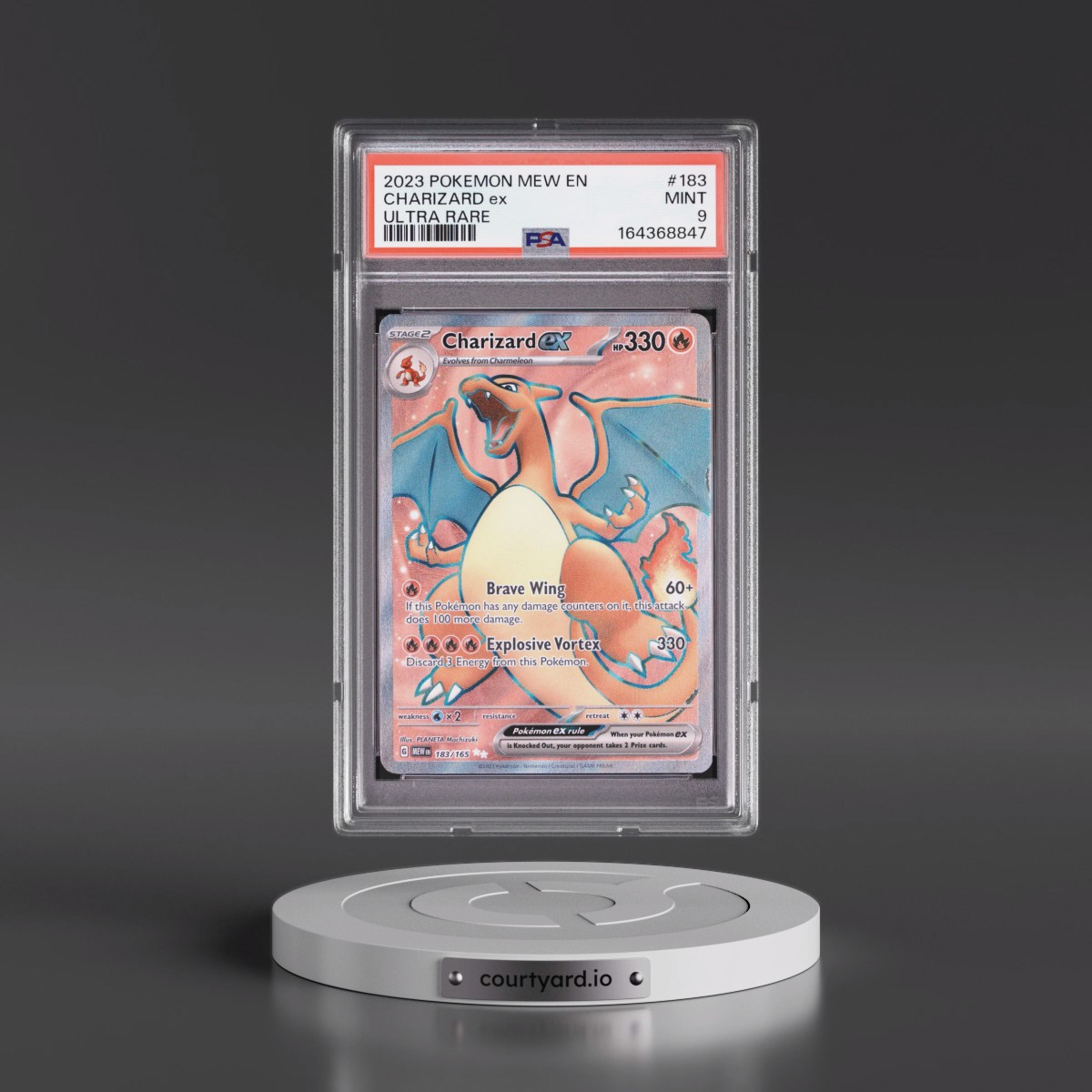 2023 Pokémon Mew EN-151 #183 Charizard EX - Holo Ultra Rare (PSA 9 MINT)