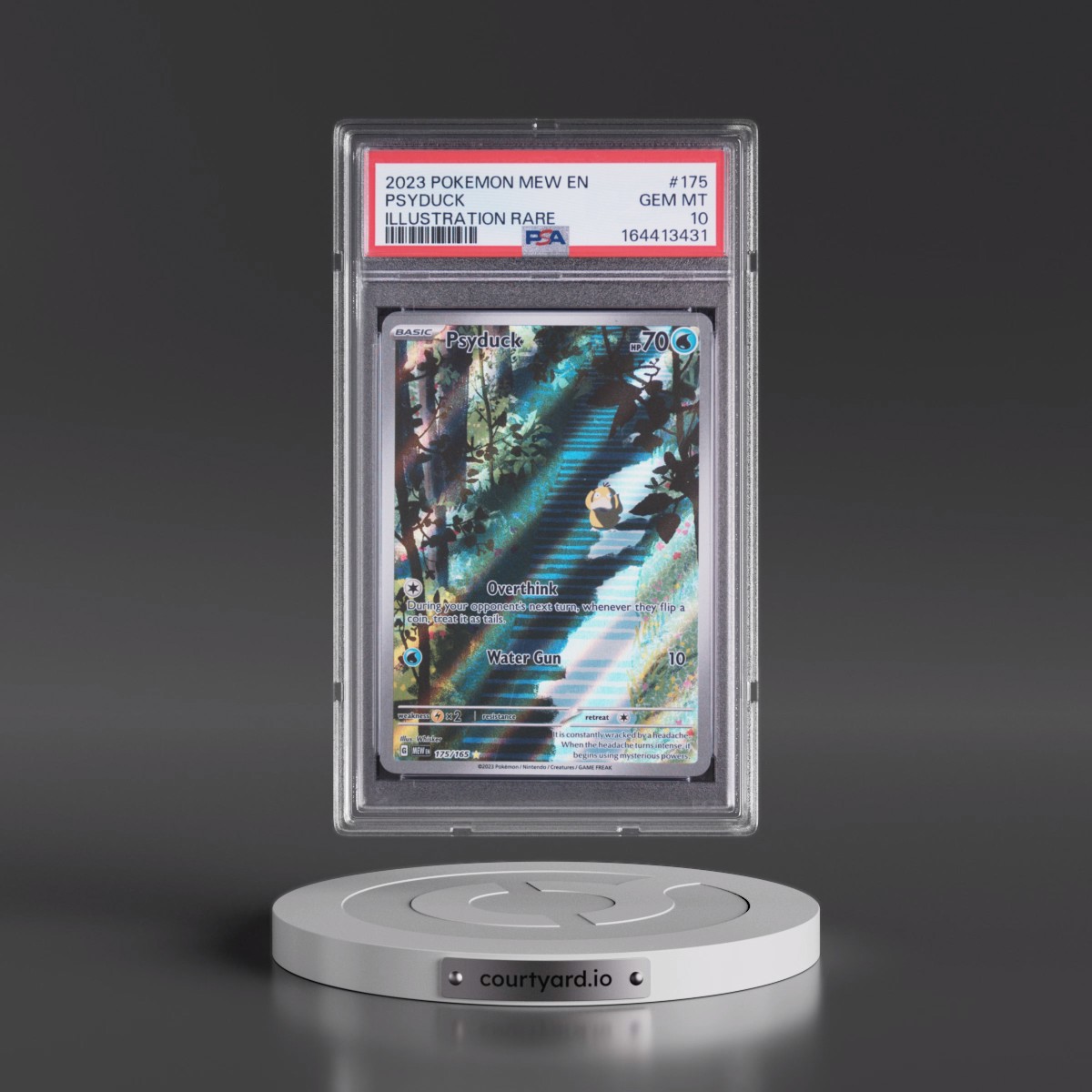 2023 Pokémon Mew EN-151 Psyduck - Illustration Rare #175 PSA 10