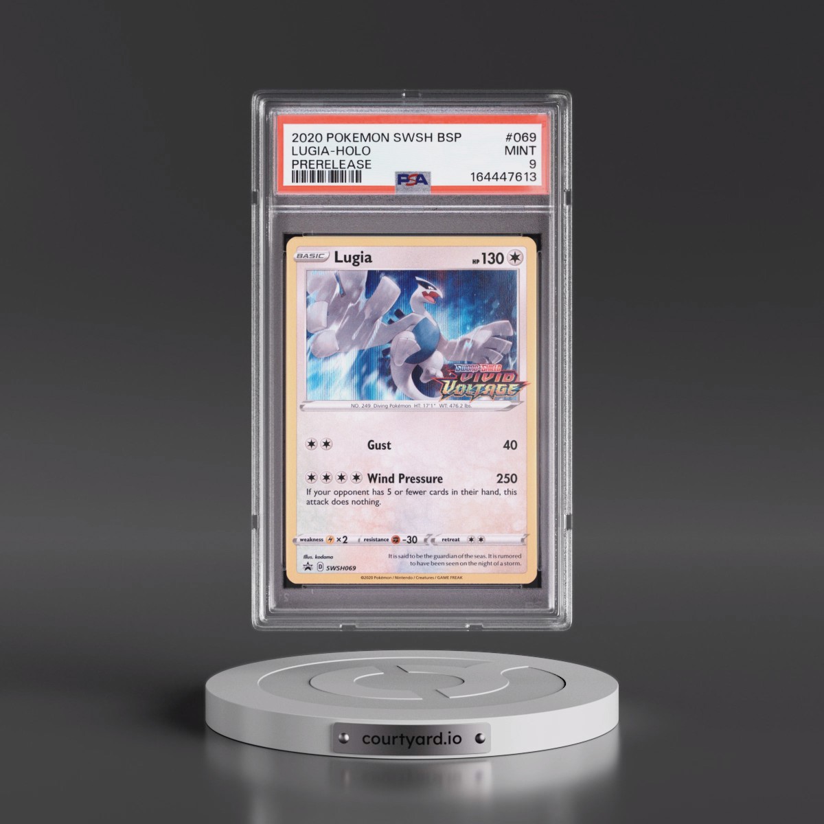 2020 Pokémon Swsh Black Star Promo #069 Lugia - Holo Prerelease (PSA 9 MINT)