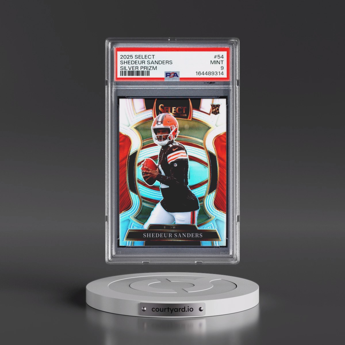 2025 Panini Select #54 Shedeur Sanders - Silver Prizm (PSA 9 MINT)