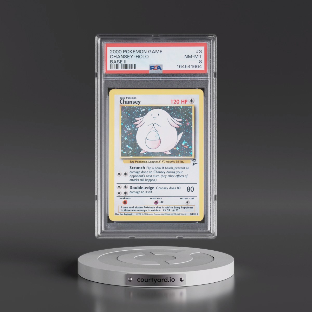2000 Pokémon Game Base II #3 Chansey - Holo (PSA 8 NM-MT)
