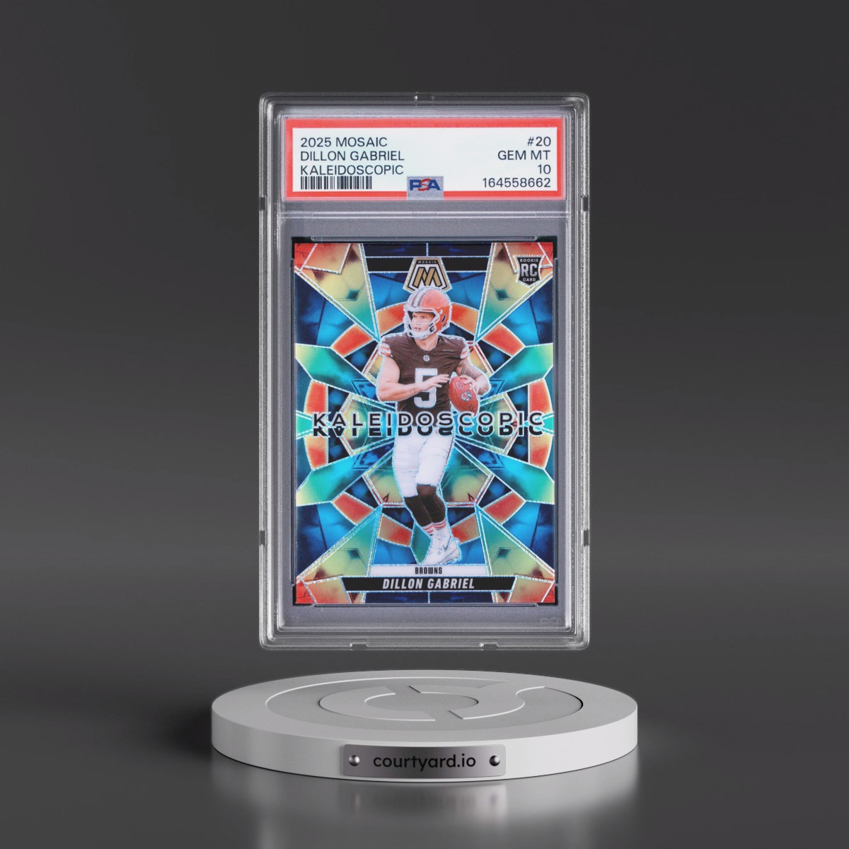 2025 Panini Mosaic Kaleidoscopic #20 Dillon Gabriel (PSA 10 GEM MINT)