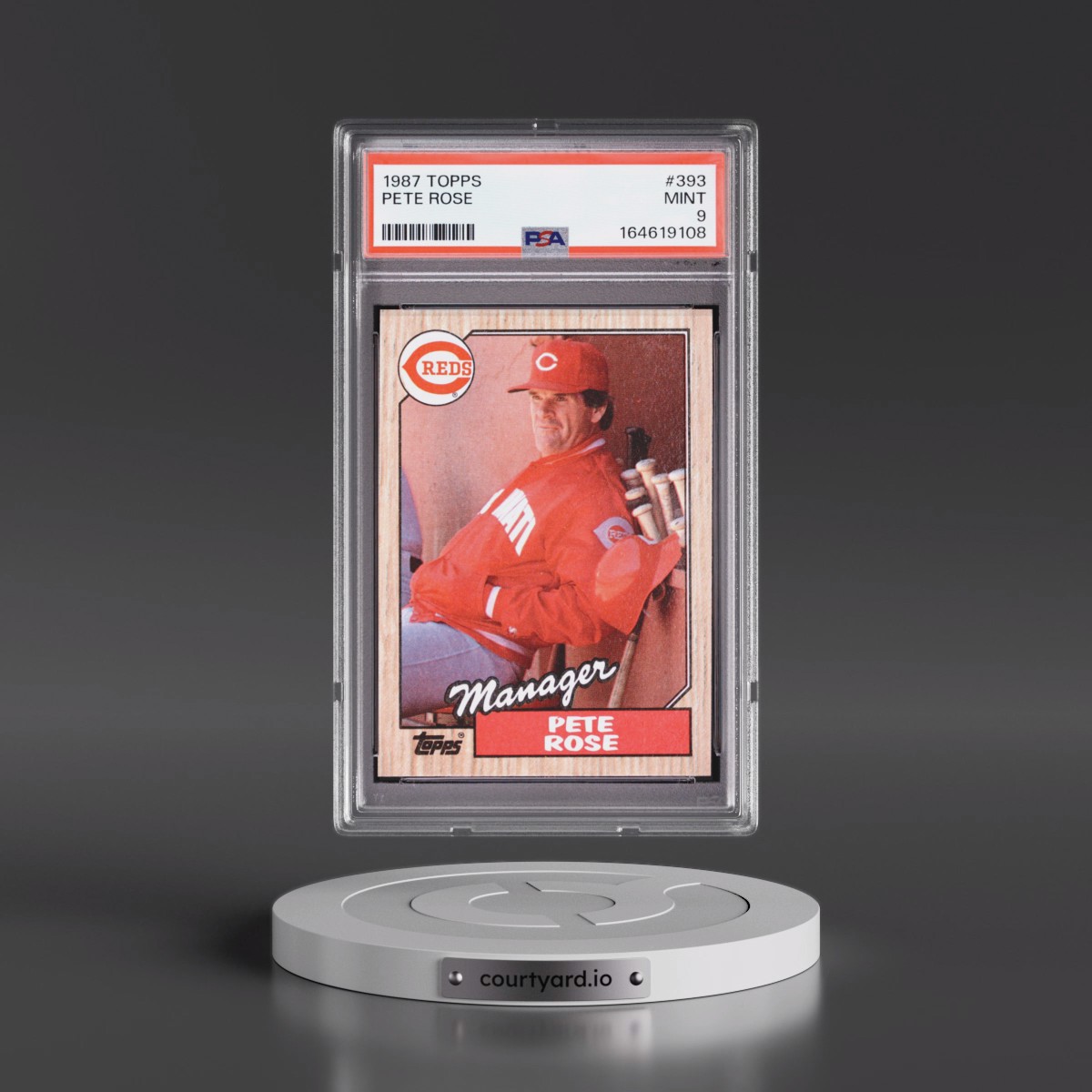 1987 Topps Pete Rose #393 PSA 9