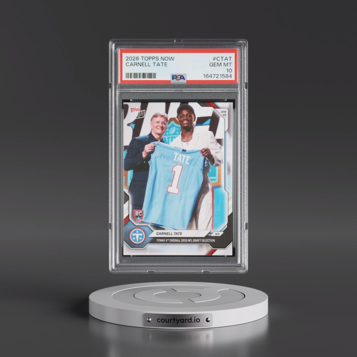 2026 Topps Now Carnell Tate #CTAT PSA 10