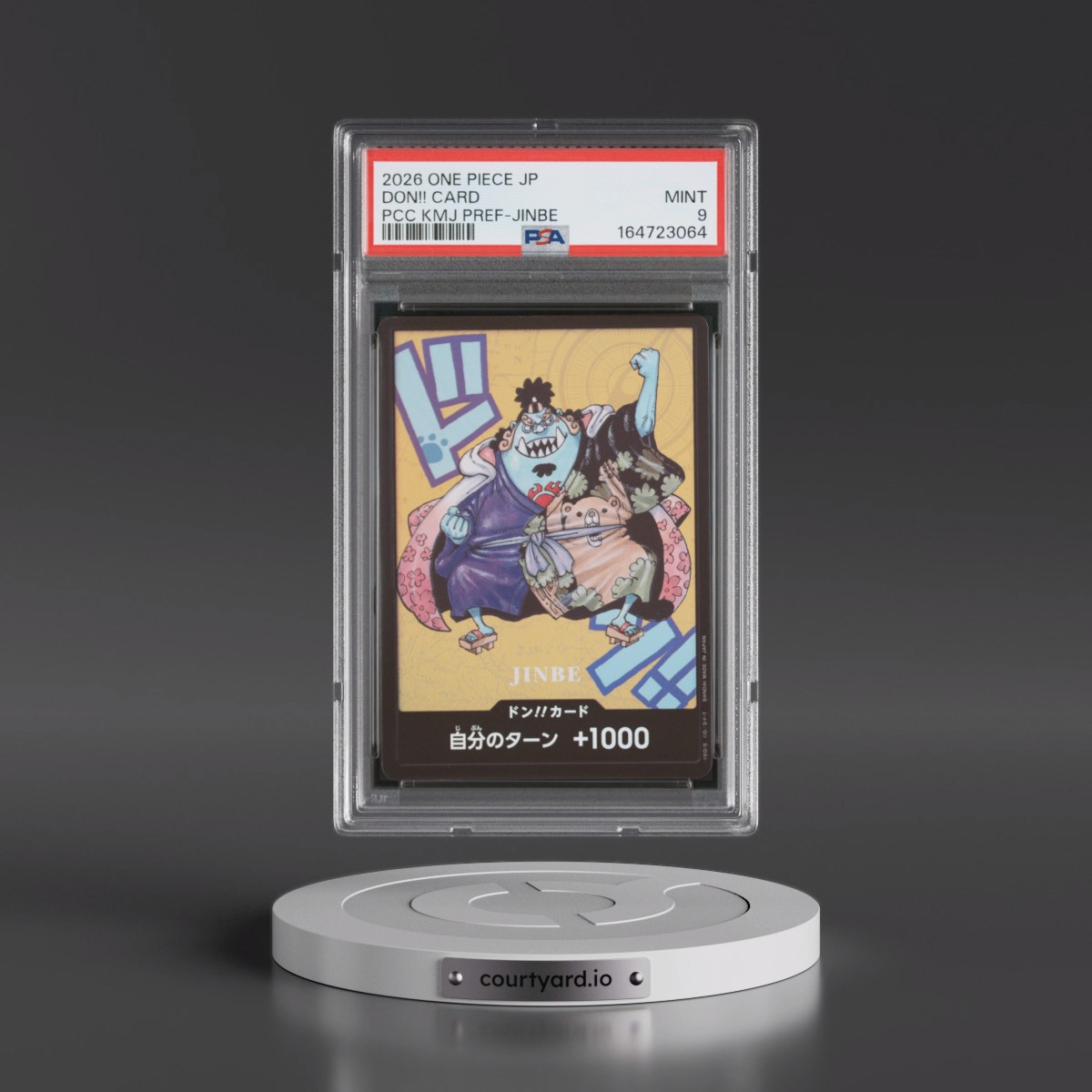 2026 One Piece Japanese Premium Card Collection Kumamoto Prefecture Special Don!! Card - Jinbe PSA 9