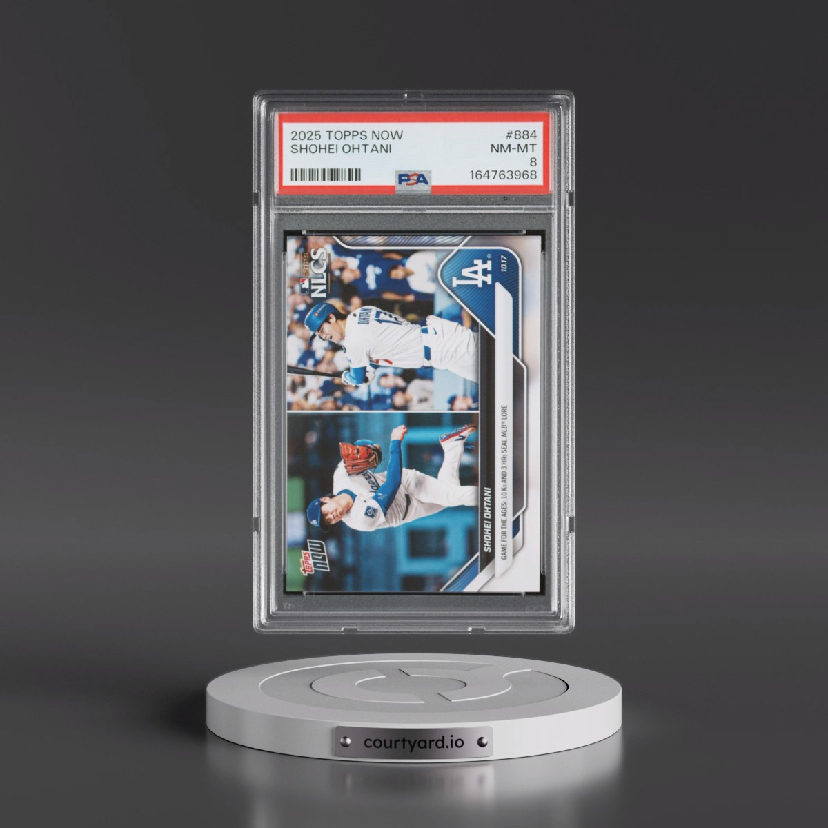 2025 Topps Now #884 Shohei Ohtani (PSA 8 NM-MT)