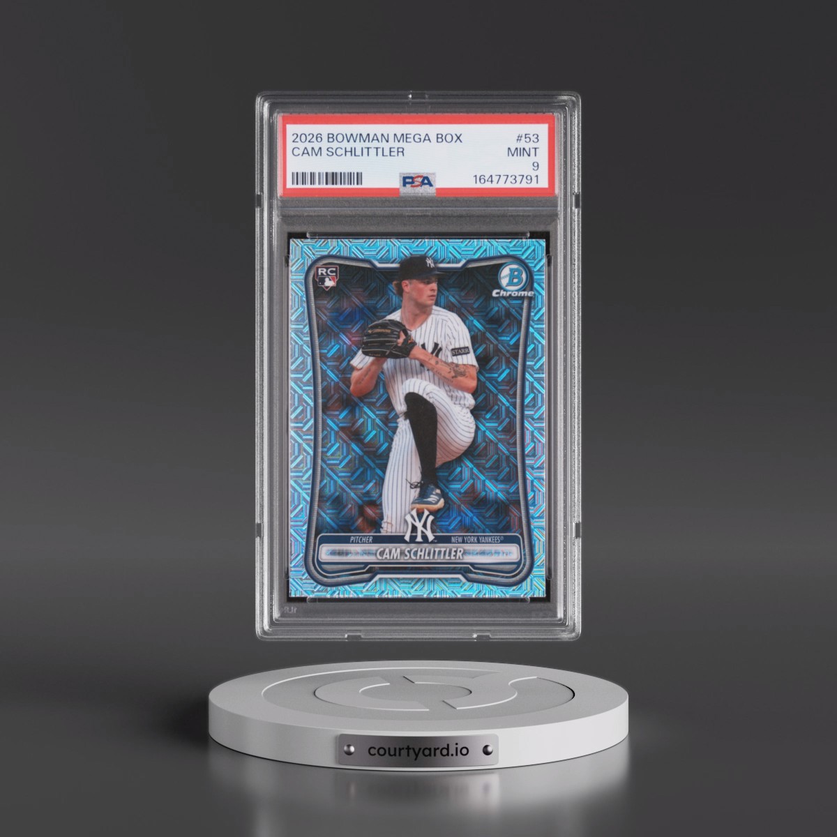 2026 Bowman Mega Box Chrome Cam Schlittler #53 PSA 9