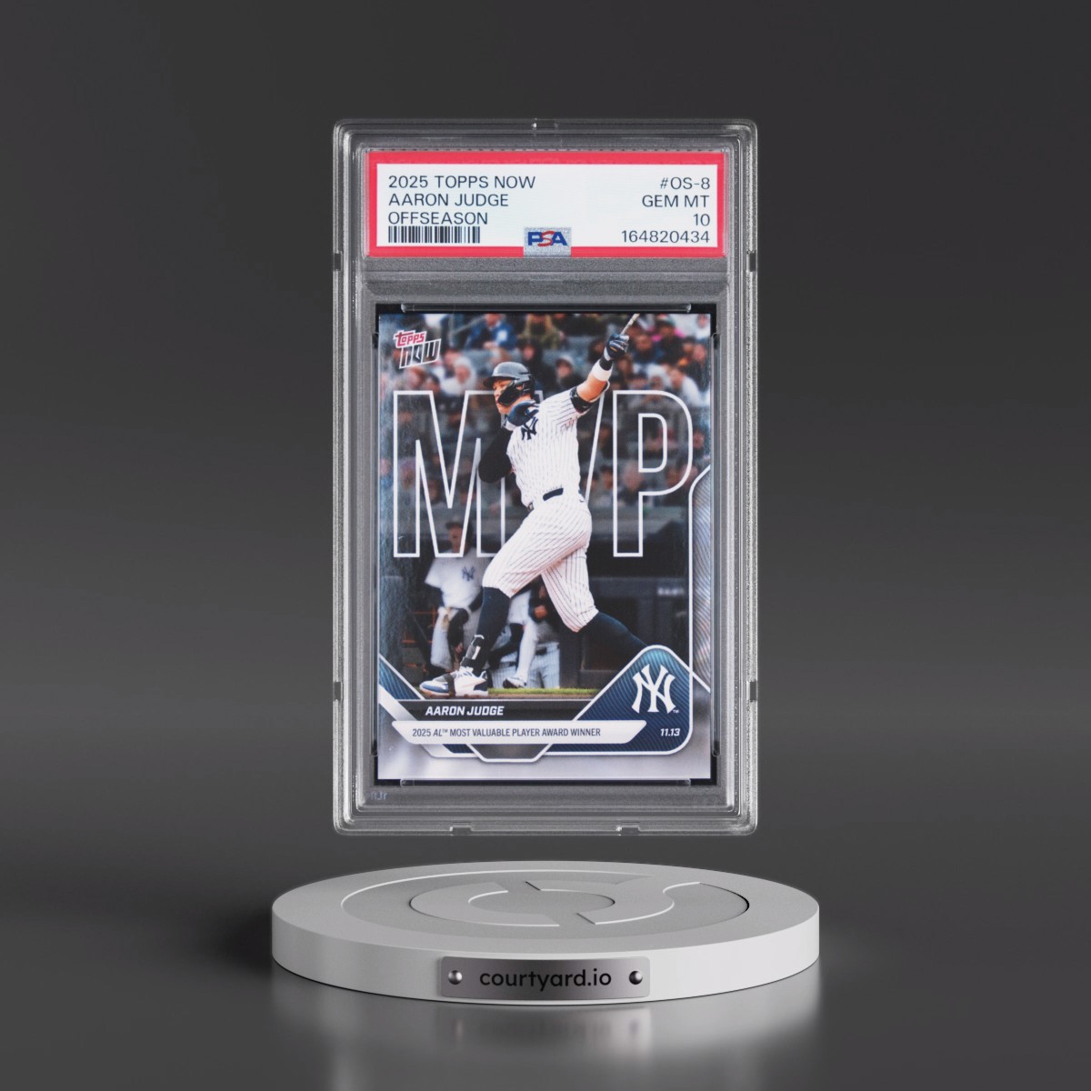 2025 Topps Now Offseason Aaron Judge #OS-8 PSA 10