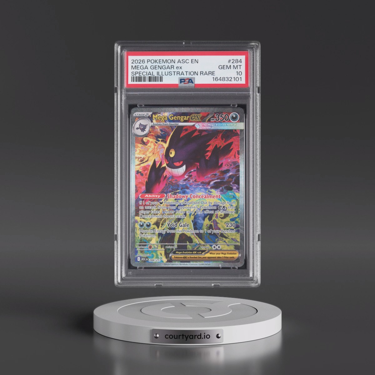 2026 Pokémon Asc EN-Ascended Heroes Mega Gengar EX - Holo Special Illustration Rare #284 PSA 10