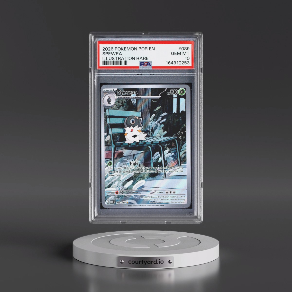 2026 Pokémon Por EN-Perfect Order #089 Spewpa - Illustration Rare (PSA 10 GEM MINT)