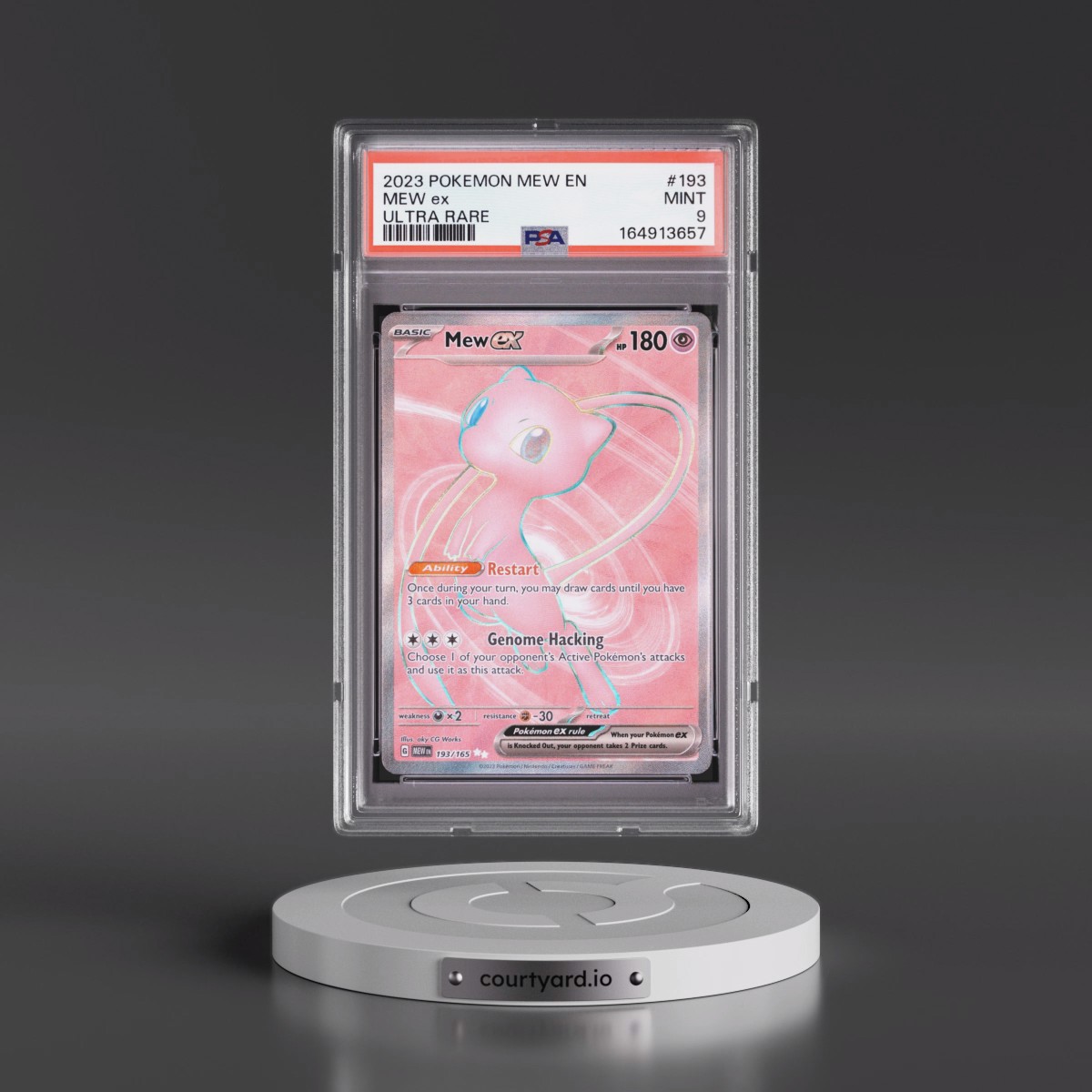 2023 Pokémon Mew EN-151 #193 Mew EX - Holo Ultra Rare (PSA 9 MINT)