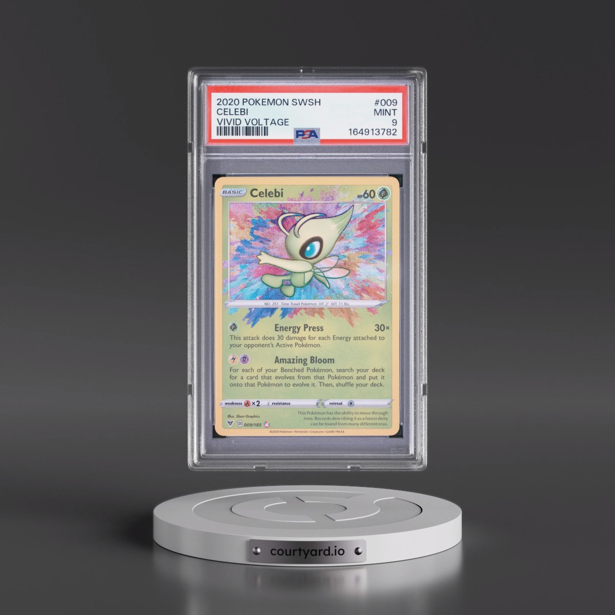 2020 Pokémon Sword & Shield Vivid Voltage #009 Celebi (PSA 9 MINT)