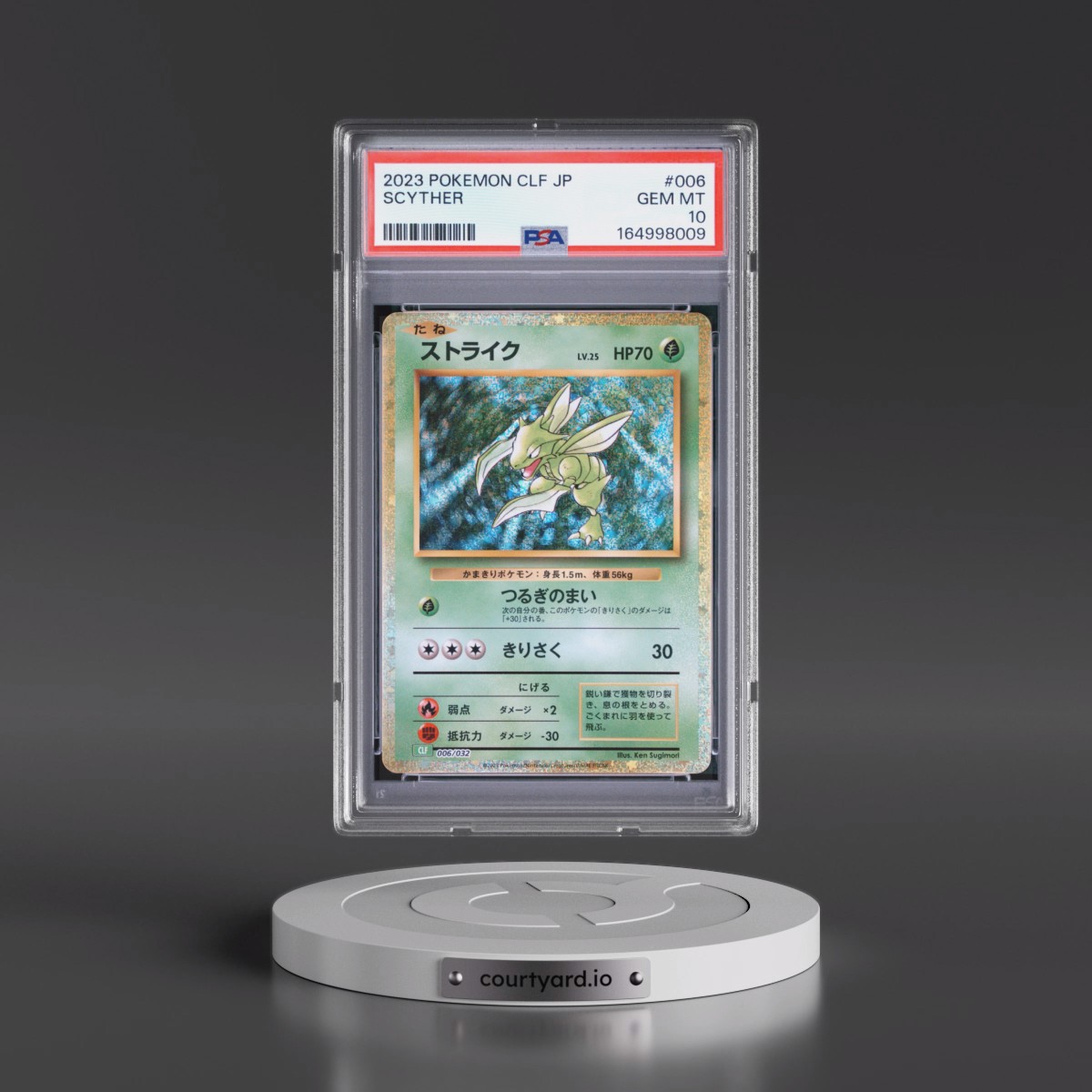 2023 Pokémon Clf-Trading Card Game Classic Venusaur & Lugia EX Deck #006 Scyther (PSA 10 GEM MINT)