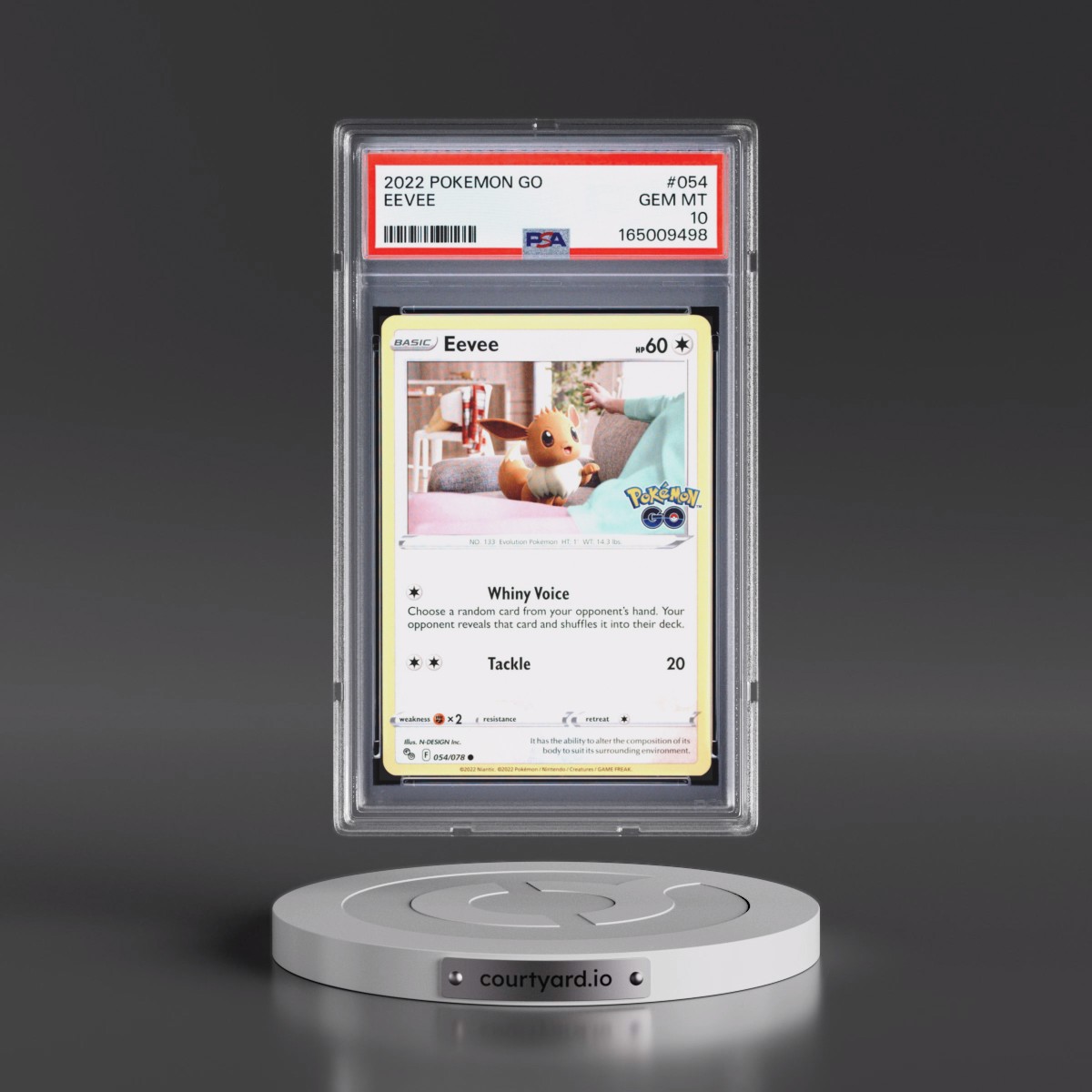 2022 Pokémon Go Eevee #054 PSA 10