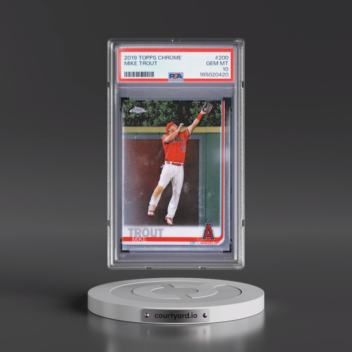 2019 Topps Chrome Mike Trout #200 PSA 10