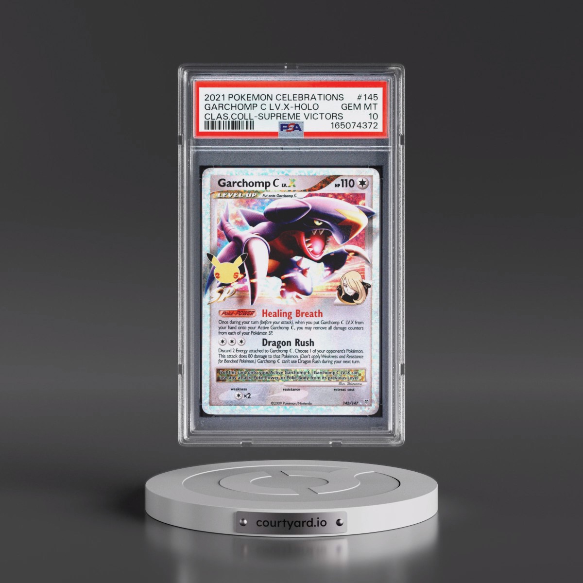 2021 Pokémon Celebrations Classic Collection #145 Garchomp C LV.X - Holo (PSA 10 GEM MINT)