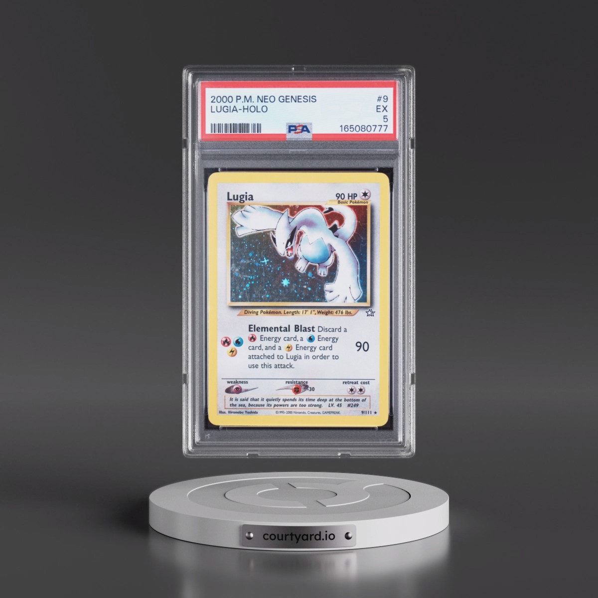 2000 Pokémon Neo Genesis Lugia - Holo #9 PSA 5