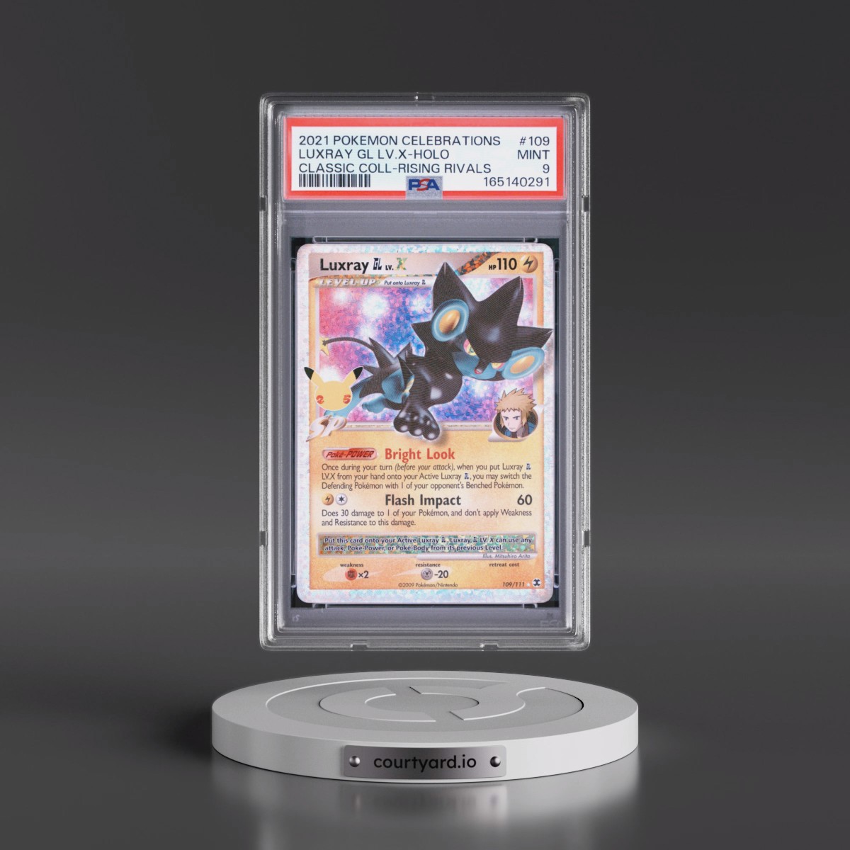 2021 Pokémon Celebrations Classic Collection #109 Luxray GL LV.X - Holo (PSA 9 MINT)