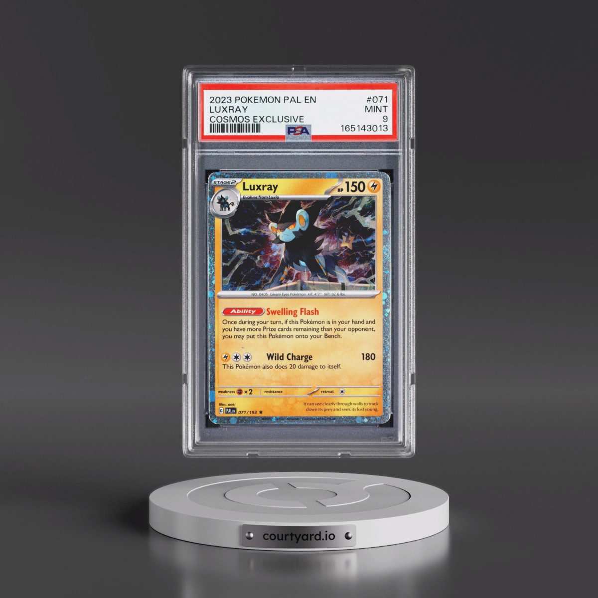 2023 Pokémon Pal EN-Paldea Evolved #071 Luxray - Cosmos Exclusive (PSA 9 MINT)