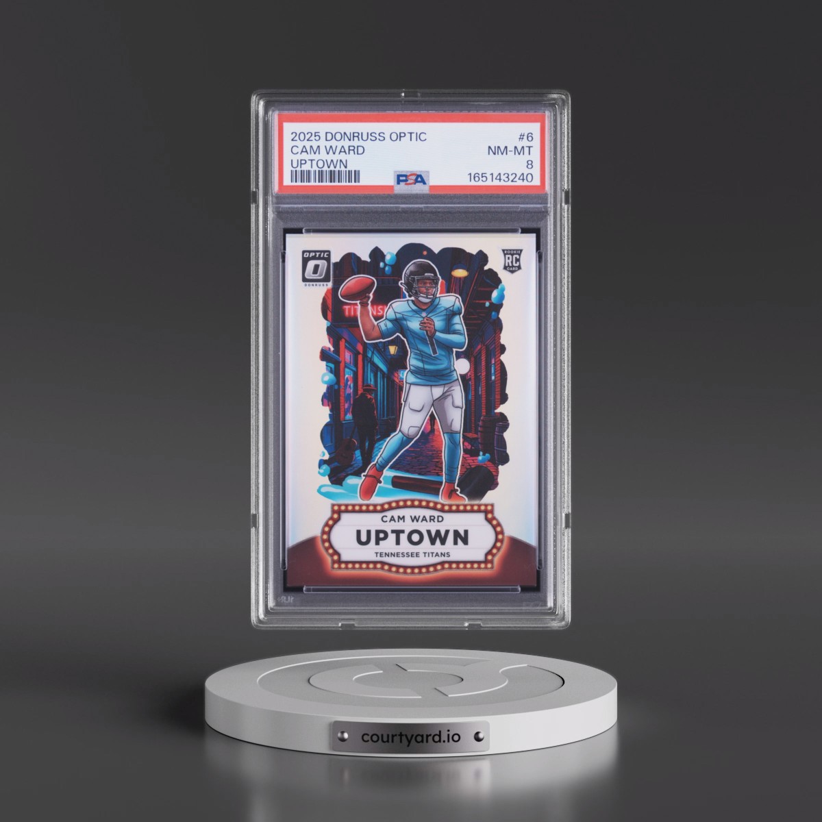 2025 Panini Donruss Optic Uptown Cam Ward #6 PSA 8