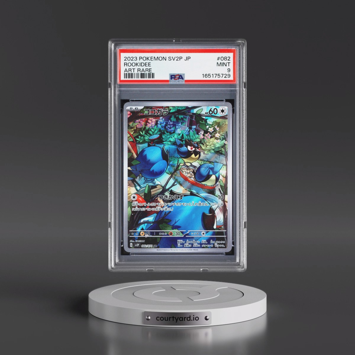 2023 Pokémon Sv2p-Snow Hazard #082 Rookidee - Art Rare (PSA 9 MINT)