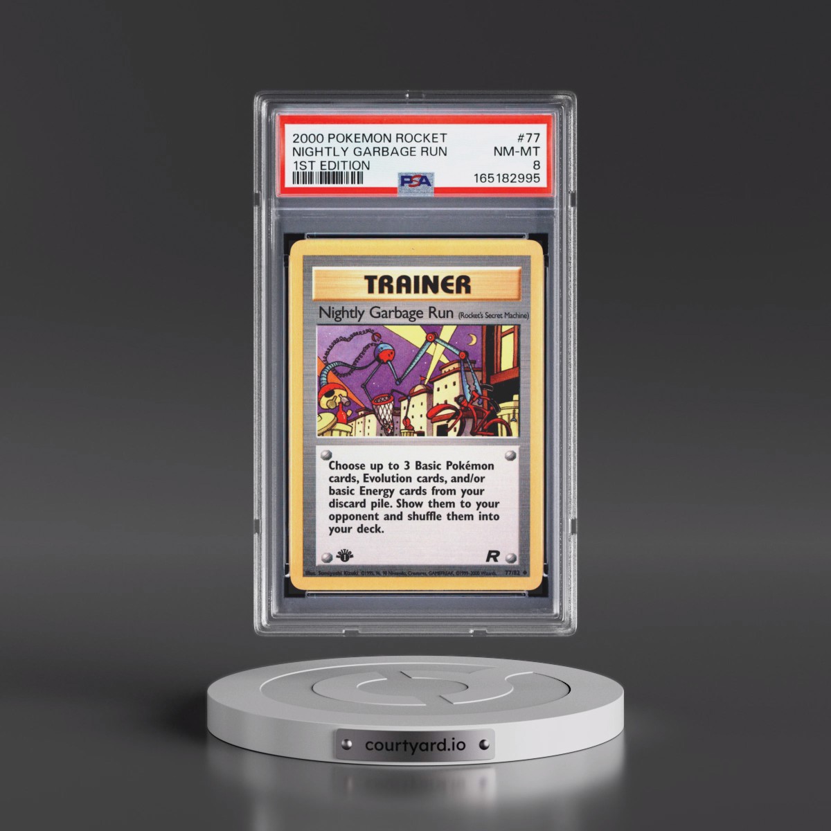 2000 Pokémon Rocket #77 Nightly Garbage Run - 1st Edition (PSA 8 NM-MT)