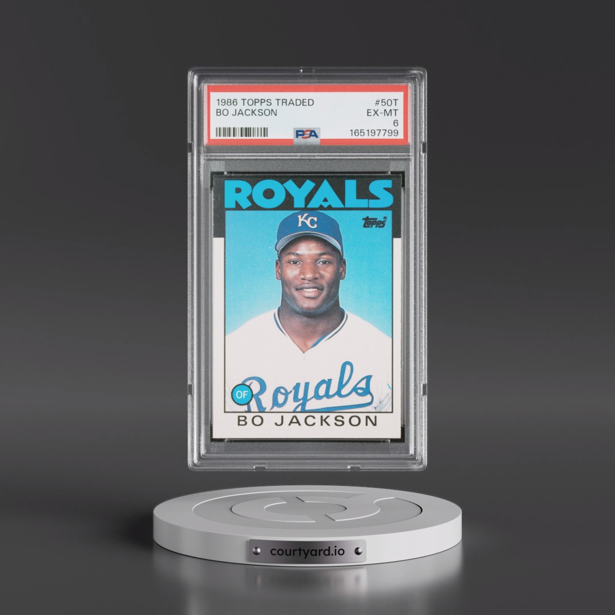 1986 Topps Traded Bo Jackson #50T PSA 6
