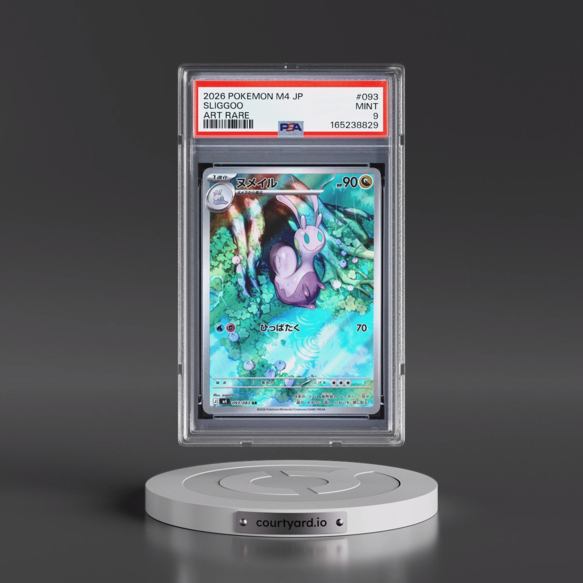 2026 Pokémon M4-Ninja Spinner #093 Sliggoo - Art Rare (PSA 9 MINT)