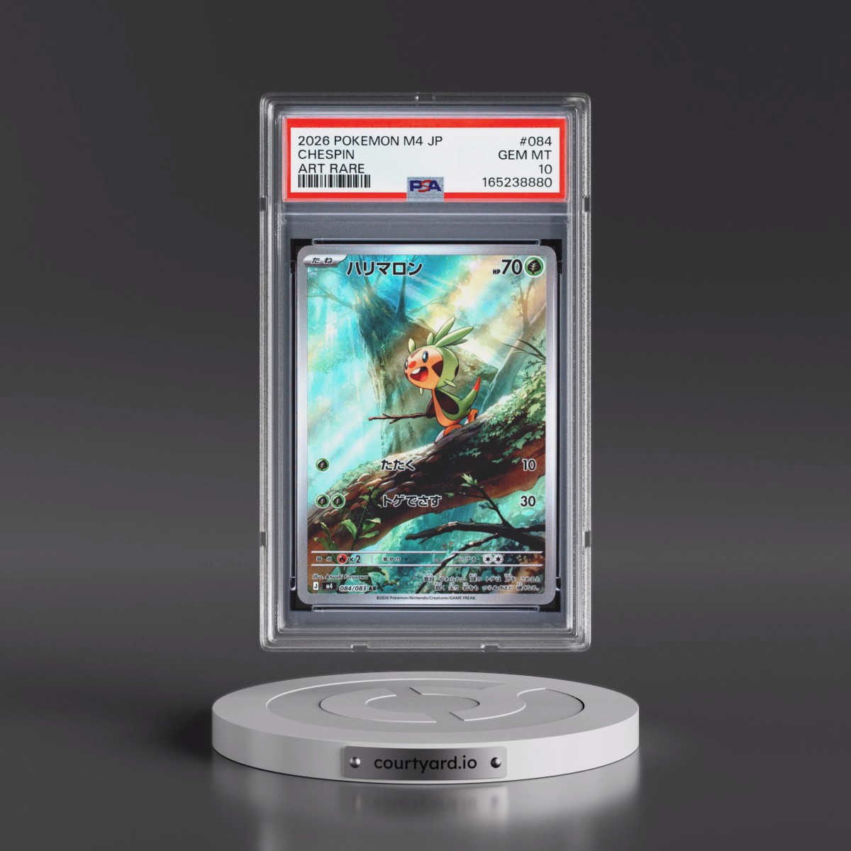 2026 Pokémon M4-Ninja Spinner #084 Chespin - Art Rare (PSA 10 GEM MINT)