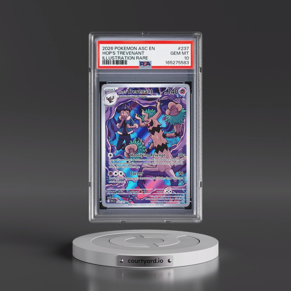 2026 Pokémon Asc EN-Ascended Heroes #237 Hop's Trevenant - Illustration Rare (PSA 10 GEM MINT)