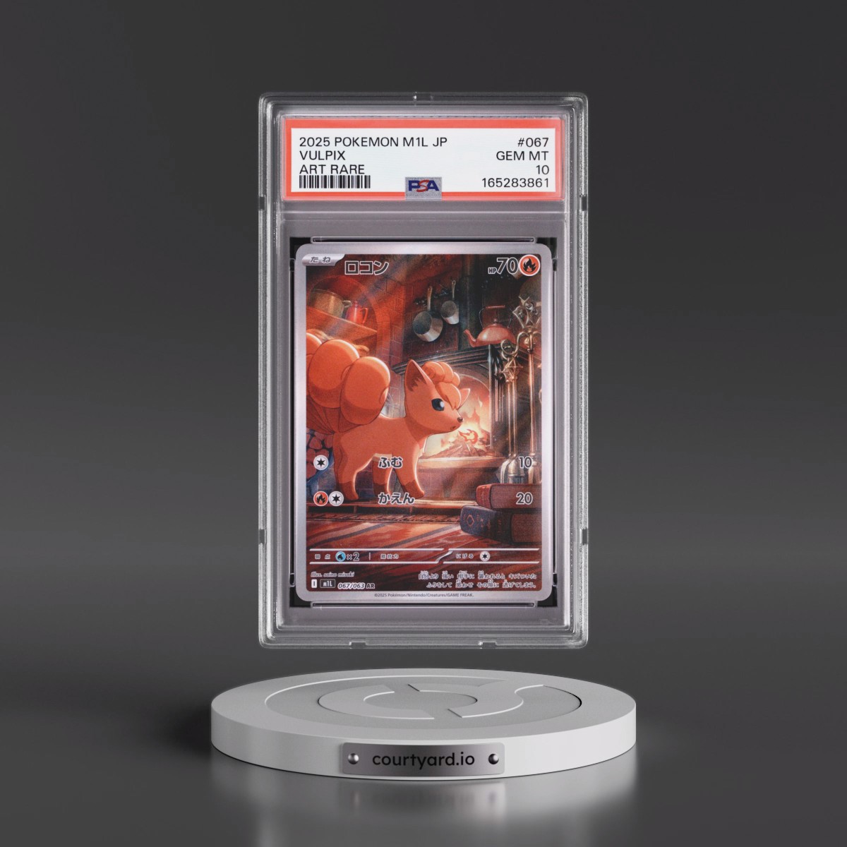 2025 Pokémon M1l-Mega Brave #067 Vulpix - Art Rare (PSA 10 GEM MINT)