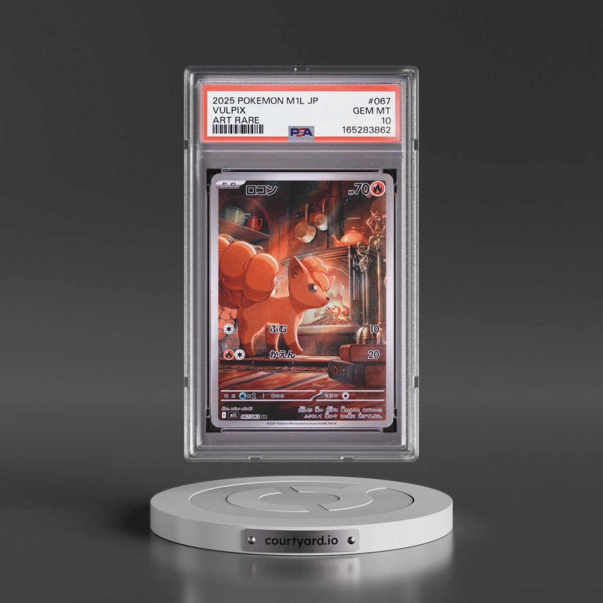 2025 Pokémon M1l-Mega Brave #067 Vulpix - Art Rare (PSA 10 GEM MINT)
