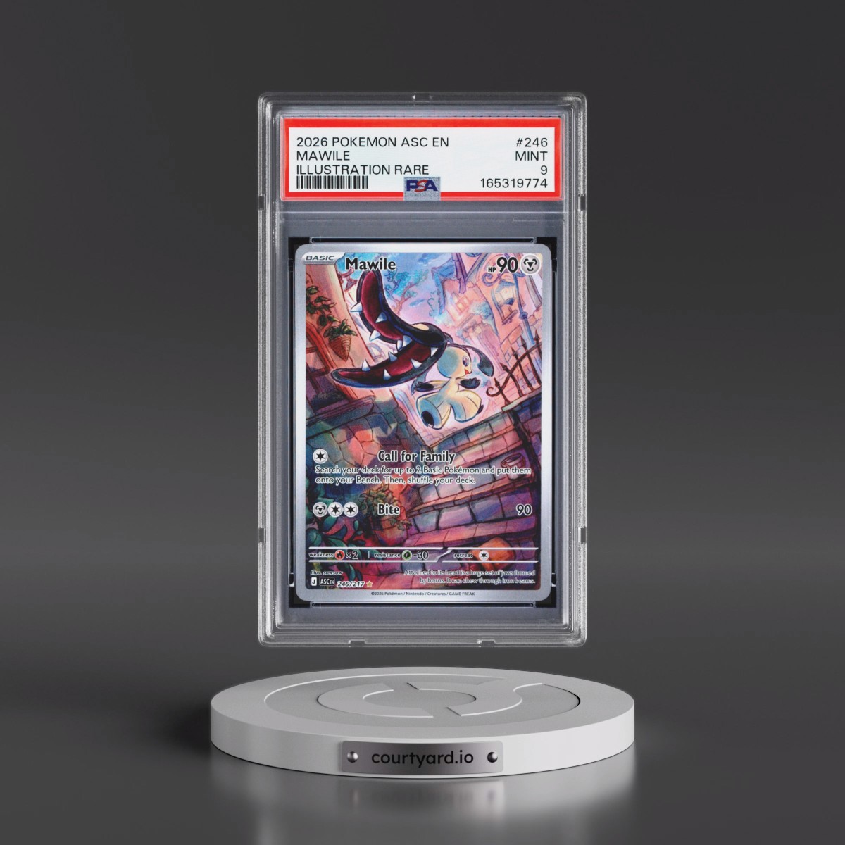 2026 Pokémon Asc EN-Ascended Heroes #246 Mawile - Illustration Rare (PSA 9 MINT)