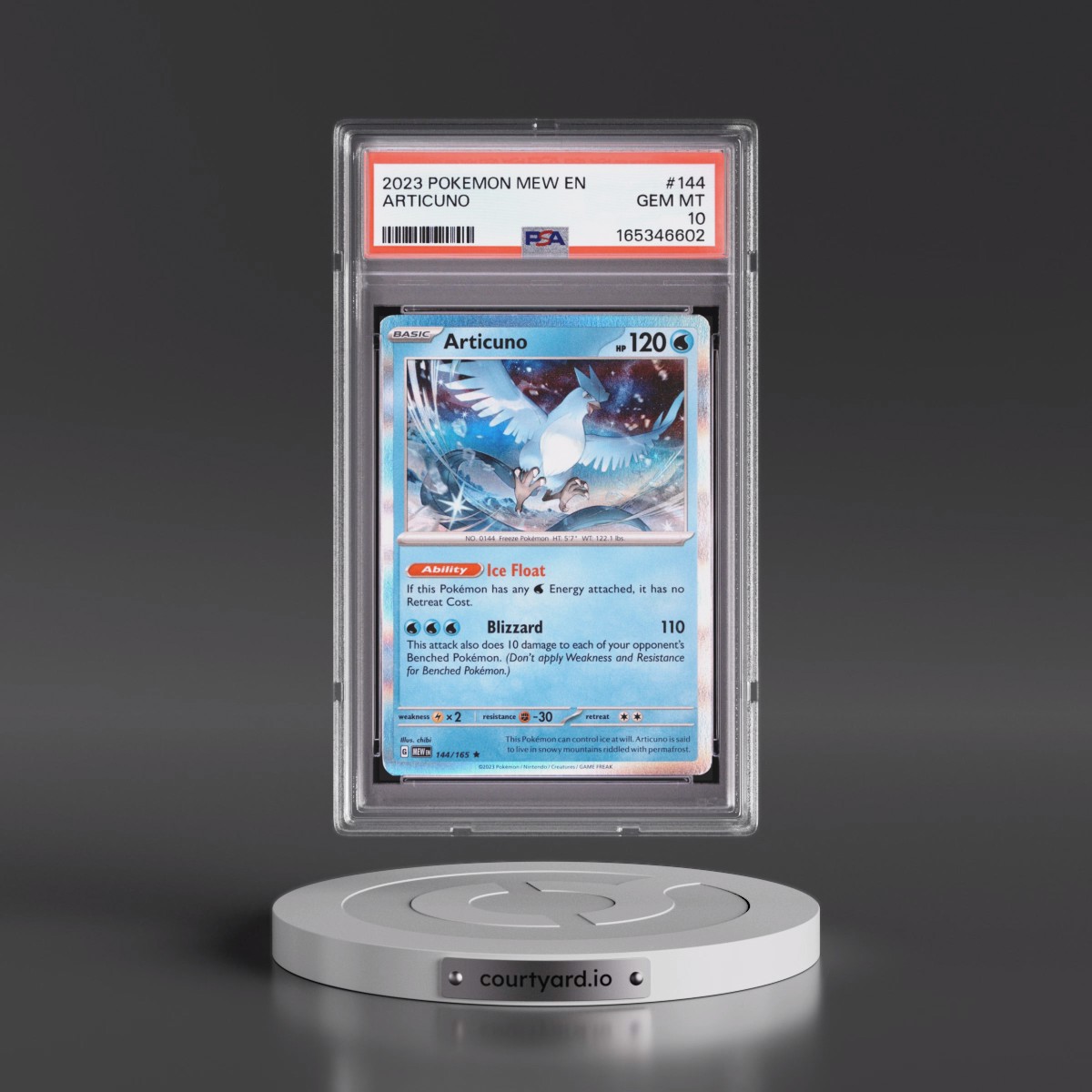 2023 Pokémon Mew EN-151 #144 Articuno (PSA 10 GEM MINT)