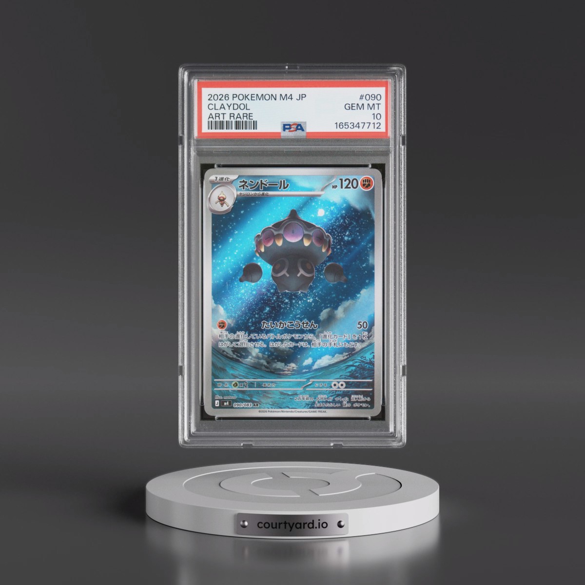 2026 Pokémon M4-Ninja Spinner #090 Claydol - Art Rare (PSA 10 GEM MINT)