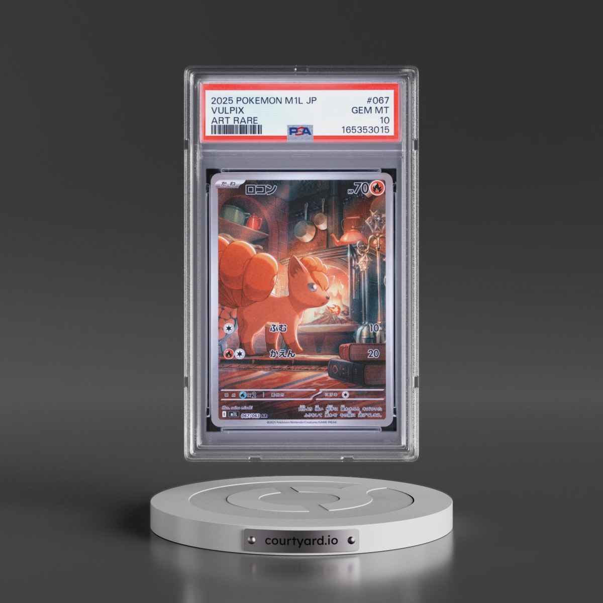 2025 Pokémon M1l-Mega Brave #067 Vulpix - Art Rare (PSA 10 GEM MINT)