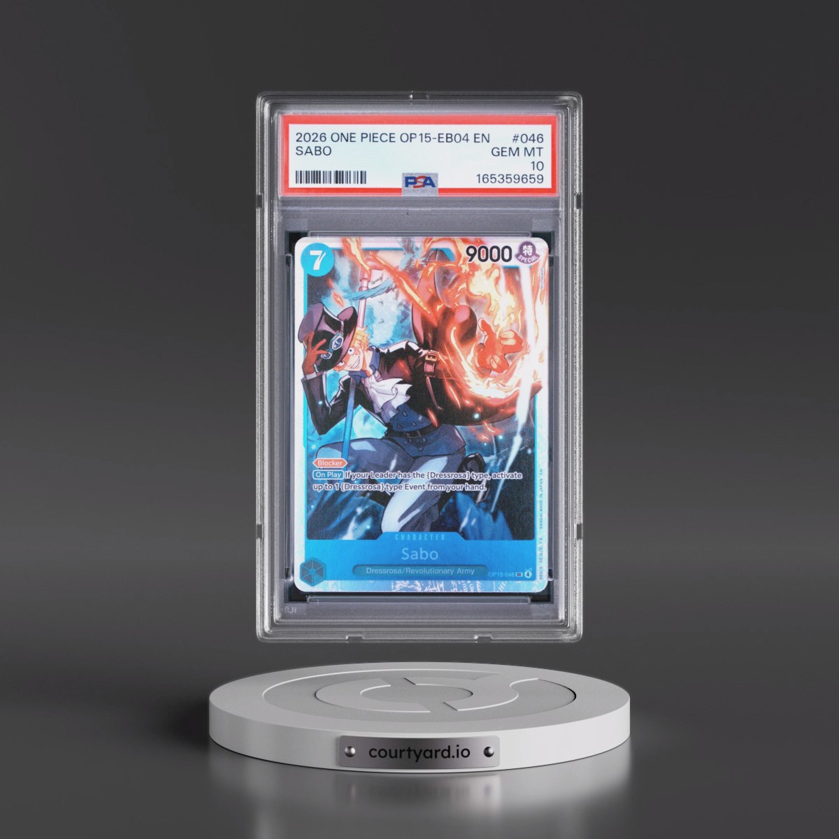 2026 One Piece OP15-EB04-Adventure on Kami's Island #046 Sabo (PSA 10 GEM MINT)