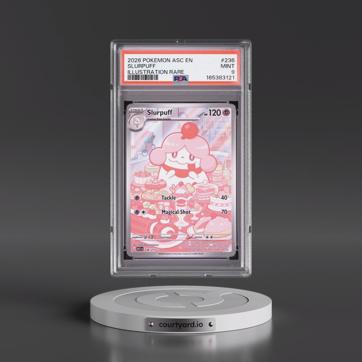 2026 Pokémon Asc EN-Ascended Heroes #236 Slurpuff - Illustration Rare (PSA 9 MINT)