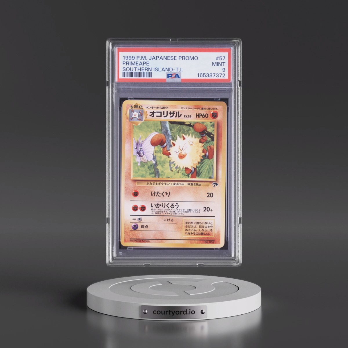 1999 Pokémon Promo Southern Islands #57 Primeape - Southern Island-T.I. (PSA 9 MINT)