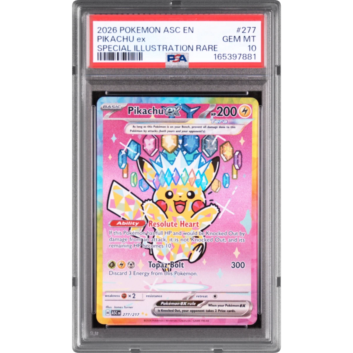 Pikachu EX card artwork