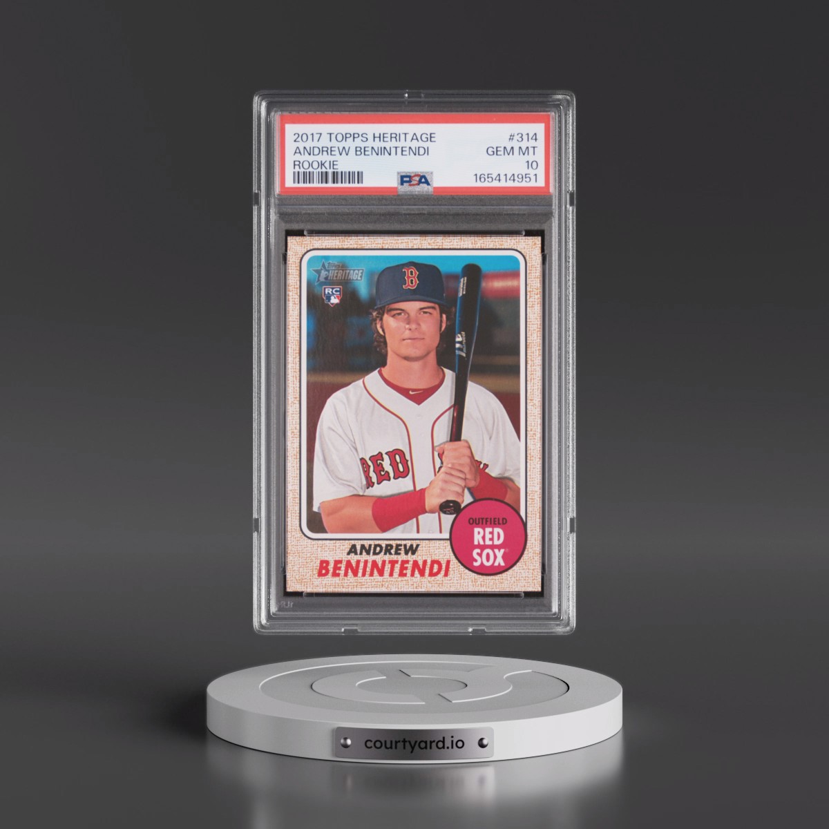 2017 Topps Heritage Andrew Benintendi - Rookie #314 PSA 10