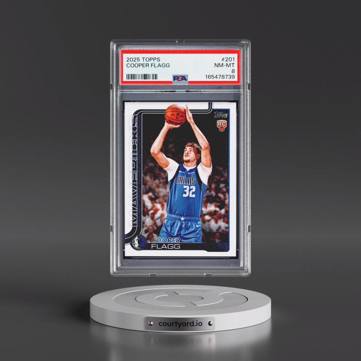 2025 Topps #201 Cooper Flagg (PSA 8 NM-MT)