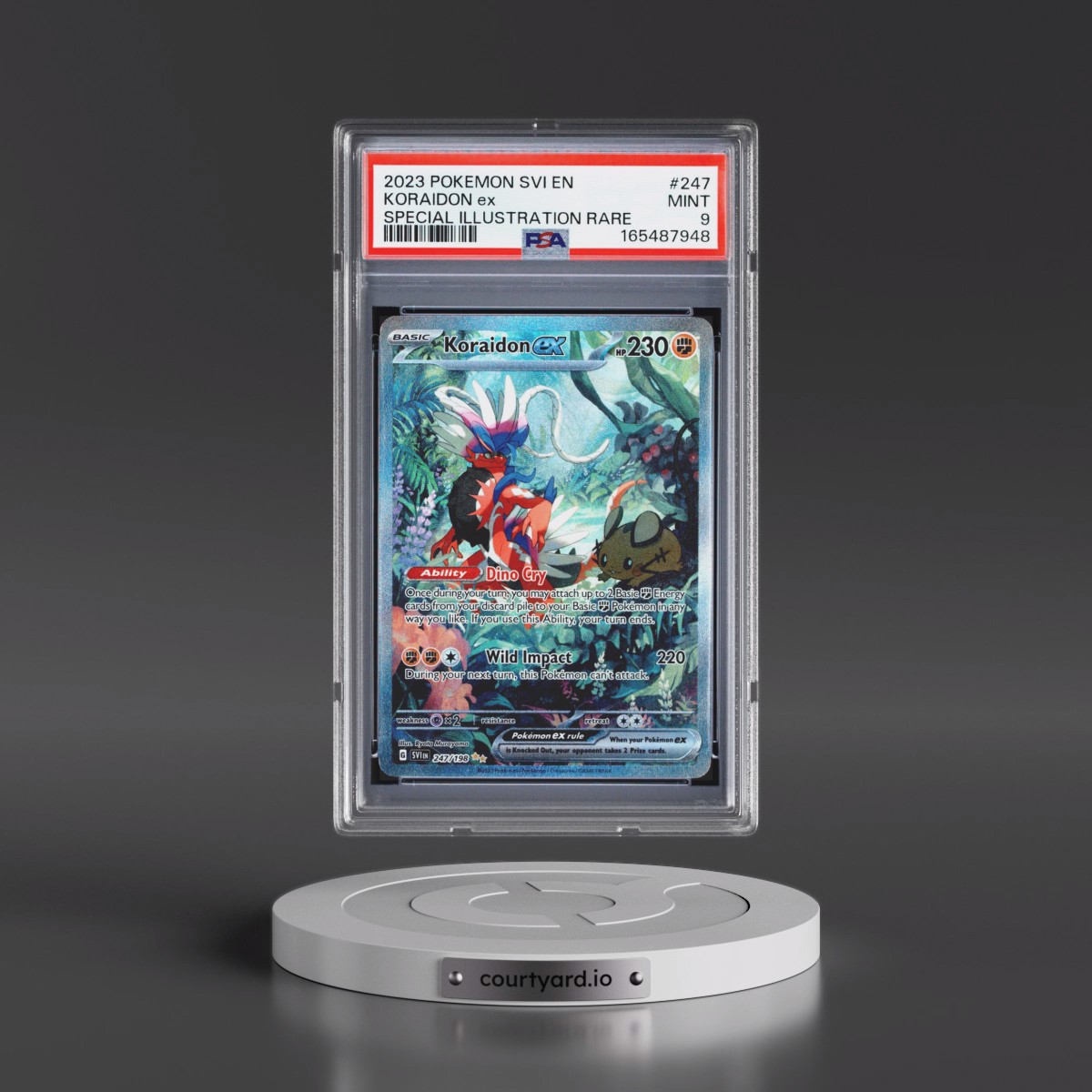 2023 Pokémon Svi EN-Scarlet & Violet #247 Koraidon EX - Holo Special Illustration Rare (PSA 9 MINT)